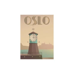 Oslo Aker Brygge Plakat, 50x70 Cm