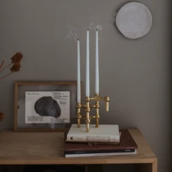 Stoff Nagel Lysestake, Messing -Skandinavisk Shop 900898135 M1