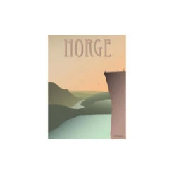 Norge Preikestolen Plakat, 50x70 Cm