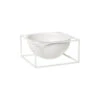 Kubus Bowl Centerpiece Stor, Hvit -Skandinavisk Shop 901283908