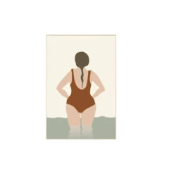 Woman And Sea Plakat