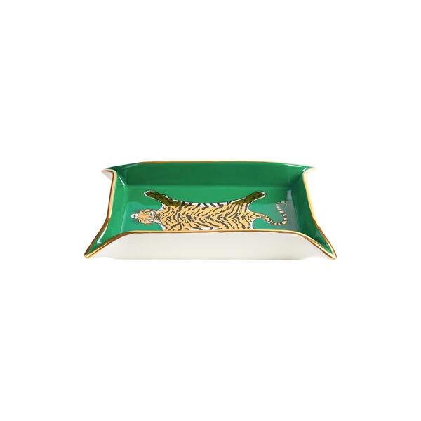 Jonathan Adler Tiger Valet Skål, Green/gold 5 Jonathan Adler Tiger Valet Skål, Green/gold - Bilde 3