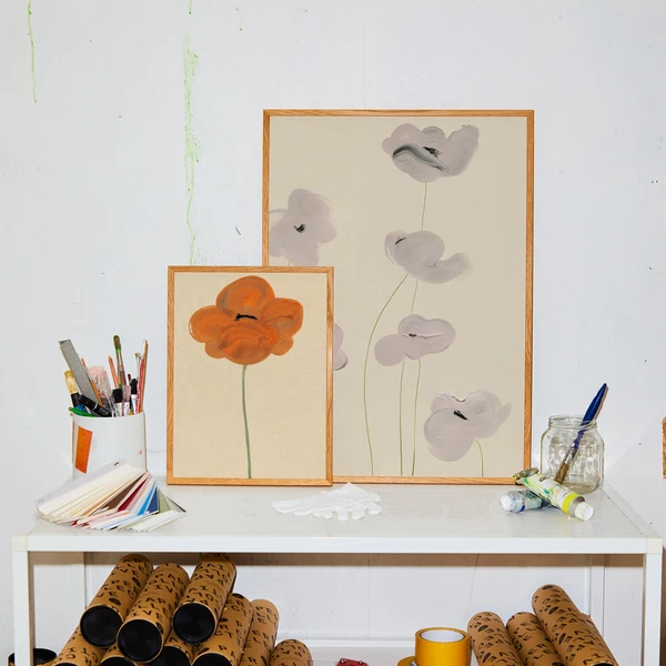 Orange Vallmo Poster 5 Orange Vallmo Poster - Bilde 3