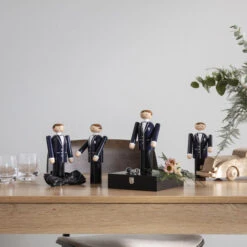 Brudgom, Blå/sort/hvit -Skandinavisk Shop 902362878 M2